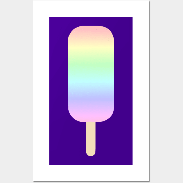 Pastel Rainbow Icecream Pop Wall Art by Art by Deborah Camp